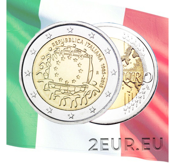 Italien 2 euro UNC 2015 - 30. Jahrestag der EU-Flagge