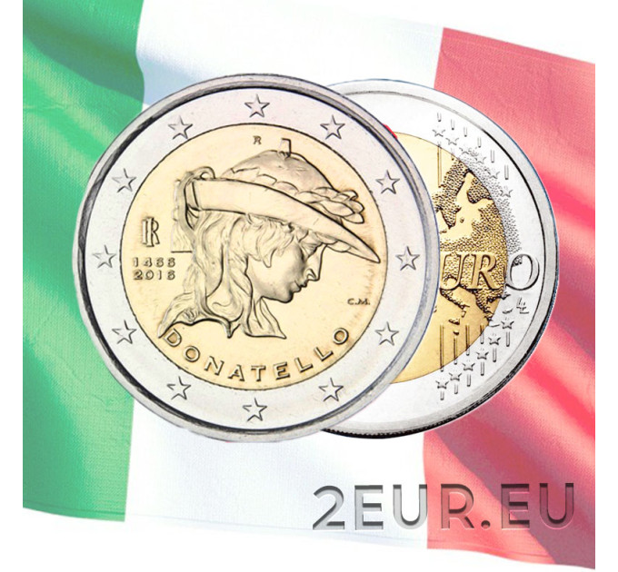 Italien 2 euro UNC 2016 - 550. Todestag von Donatello
