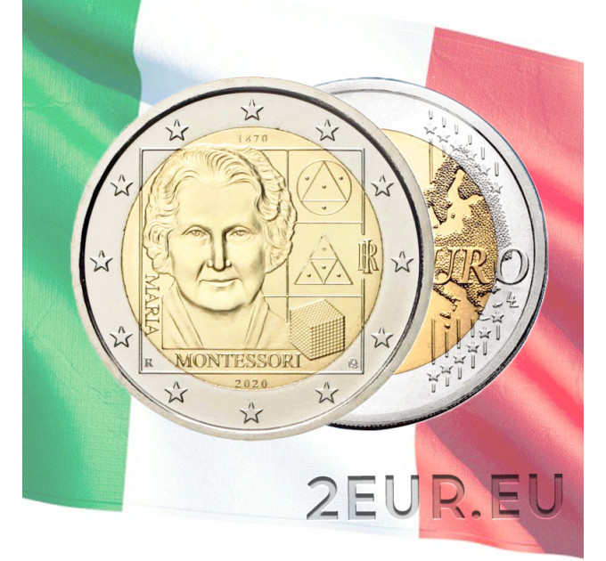 Italien 2 euro UNC 2020 - 150. Geburtstag von Maria Montessori