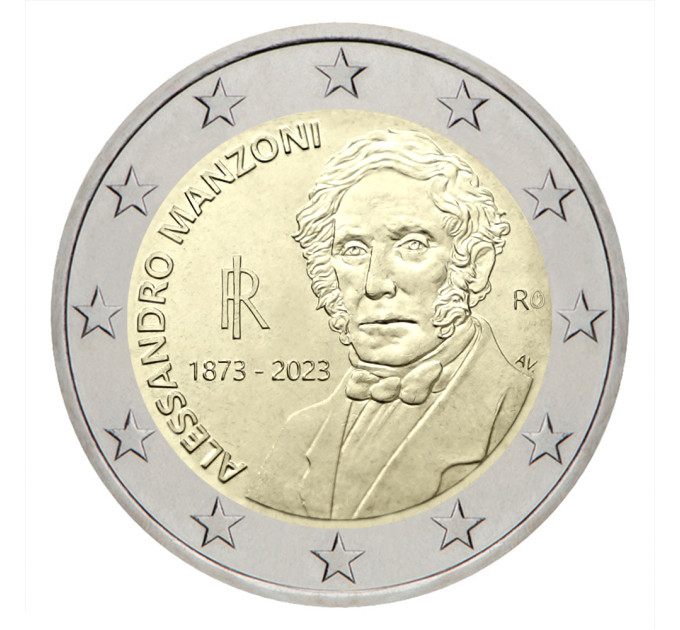 Italien 2 euro UNC 2023 – 150. Todestag von Alessandro Manzoni