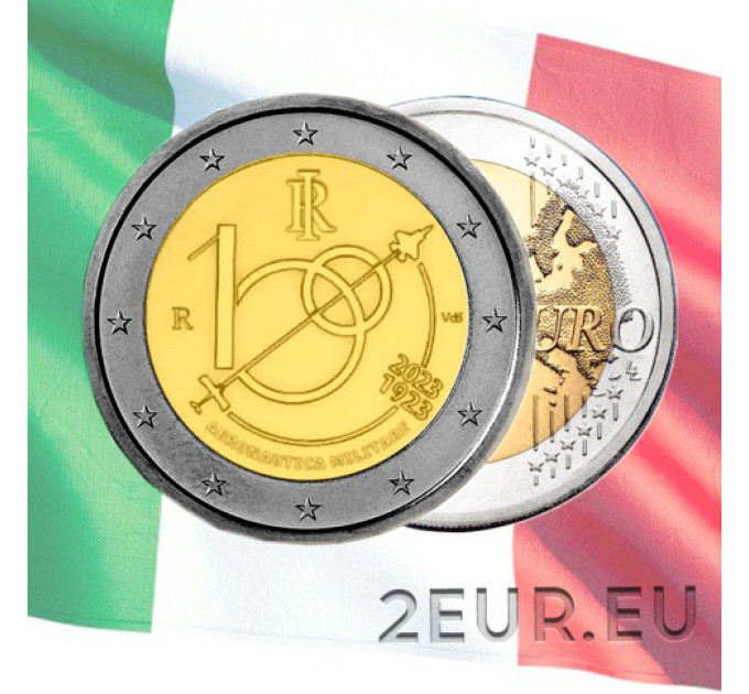 Italy 2 euro UNC 2023 - 100 Jahre italienische Luftwaffe
