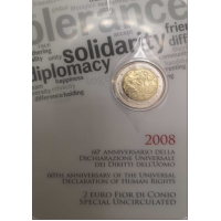 Italien 2 Euro BU 2008 - MENSCHENRECHTE
