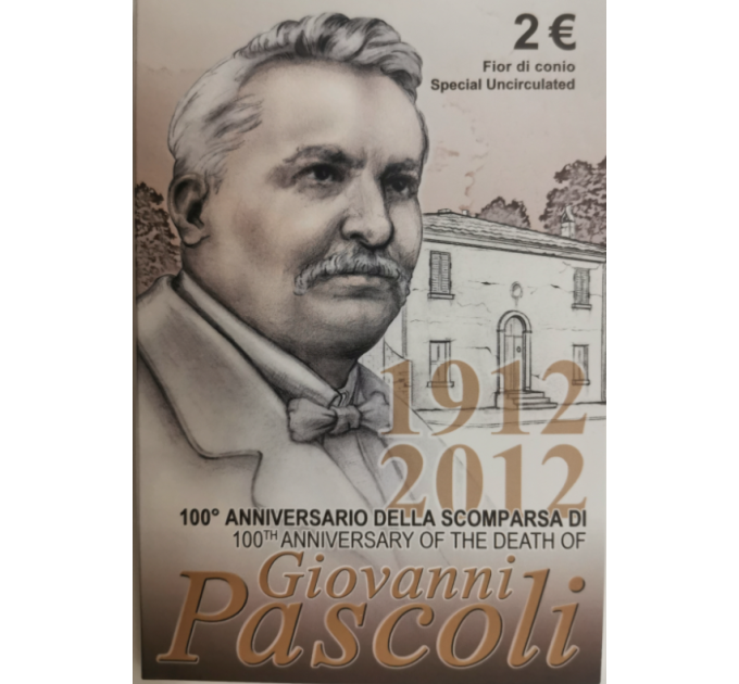 Italien 2 Euro BU 2012 - 100 JAHRE TOD VON GIOVANNI PASCOLI