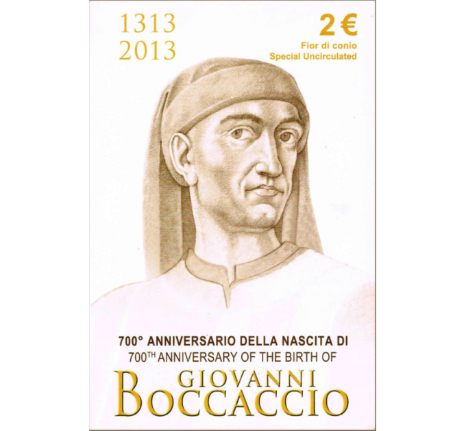 Italien 2 Euro BU 2013 - 700. GEBURTSTAG VON GIOVANNI BOCCACCIO