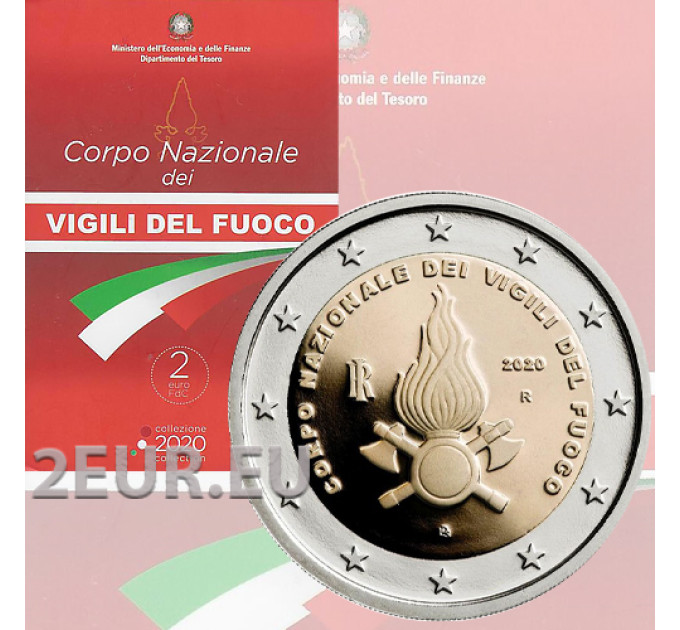Italien 2 euro BU 2020 – 80. Jahrestag der Gründung des National Fire Corps