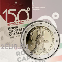 Italien 2 euro BU 2021 – 150. Jahrestag der Erklärung der Stadt Rom zur Hauptstadt Italiens