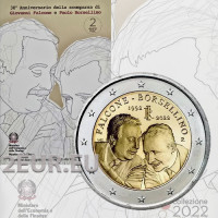 Italien 2 euro BU 2022 – 30. Todestag von Giovanni Falcone und Paolo Borsellino