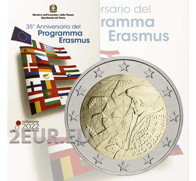 Italien 2 euro BU 2022 – 35 Jahre Erasmus-Programm