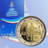 Italien 2 euro BU 2022 – 170. Jahrestag der Gründung der Staatspolizei