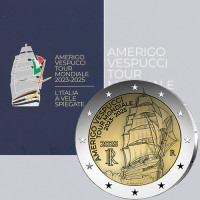 Italien 2 euro BU 2025 – Reise des Schiffes Amerigo Vespucci