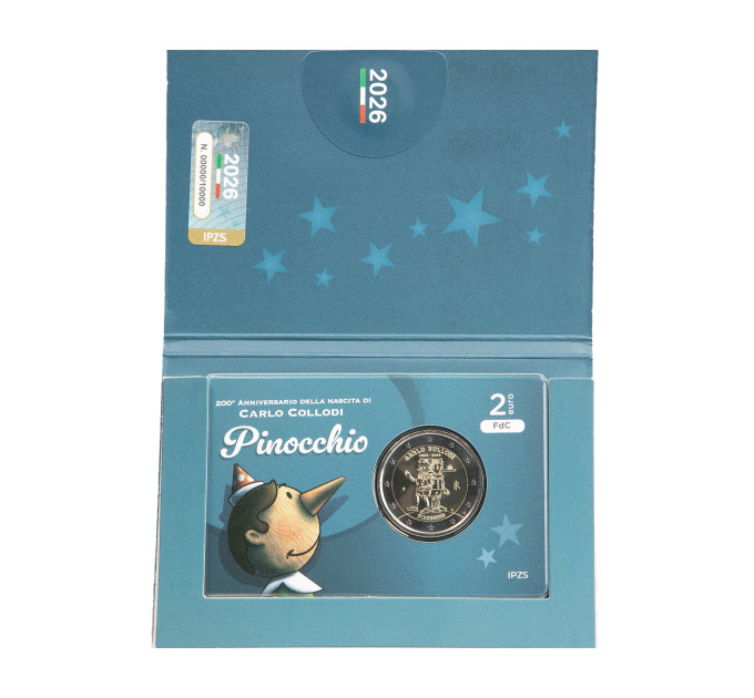 Italien 2 euro BU 2026 – 200. Jahrestag der Geburt von Carlo Collodi