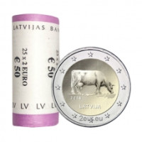 Lettland 2 Euro UNC rollen 2016 – Landwirtschaft Lettlands