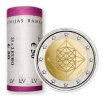 Lettland 2 Euro UNC rollen 2024 – Himmeli