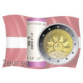 Lettland 2 Euro UNC rollen 2019 – Aufgehende Sonne