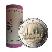 Lettland 2 Euro UNC rollen 2014 - Riga – Kulturhauptstadt Europas