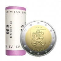 Lettland 2 Euro UNC rollen 2017 - Kurland