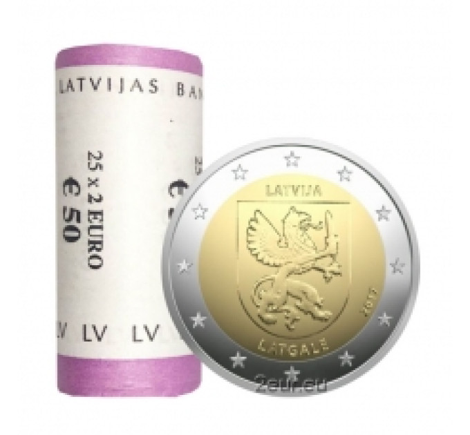 Lettland 2 Euro UNC rollen 2017 - Latgale