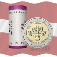 Lettland 2 Euro UNC rollen 2020 - Latgalische Keramik