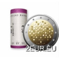 Lettland 2 Euro UNC rollen 2022 – Finanzielle Bildung – 100 Jahre Bank von Lettland