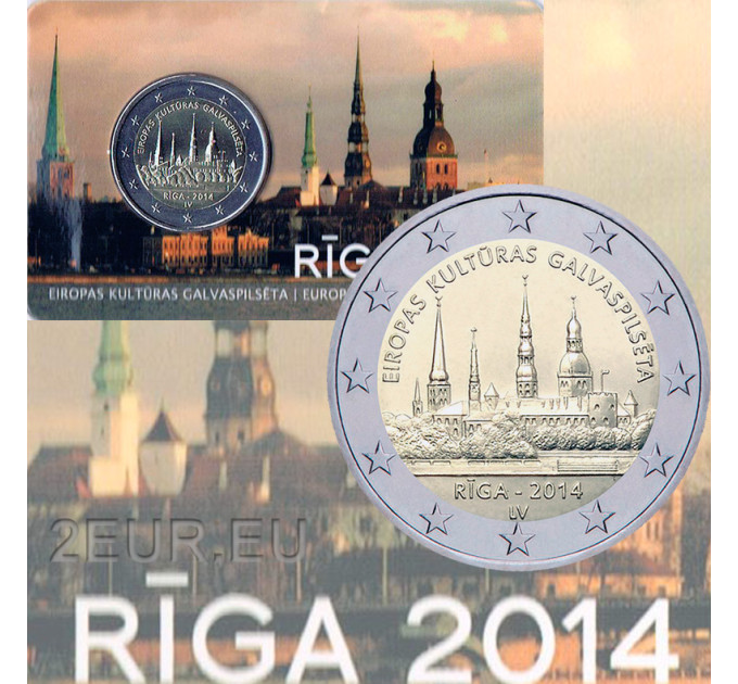 Lettland 2 euro BU 2014 - Riga - Europäische Kulturhauptstadt 