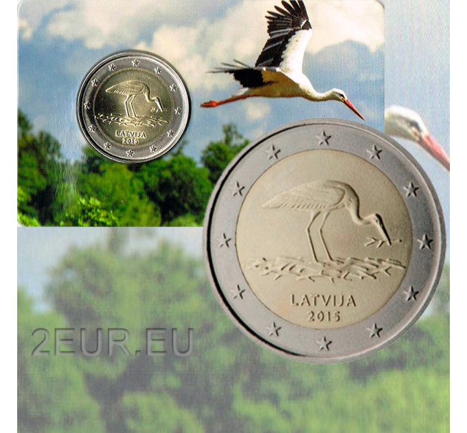 Lettland 2 euro BU 2015 - Storch 