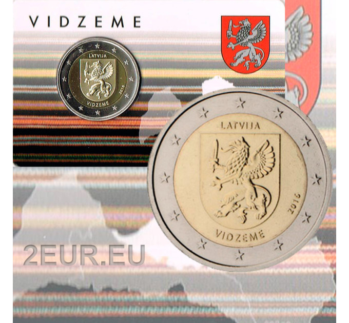 Lettland 2 Euro BU 2016 - Vidzeme