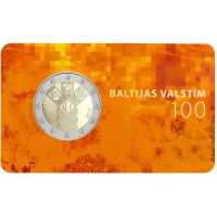 Lettland 2 Euro BU 2018 - 100 Jahre Unabhängigkeit der baltischen Staaten  