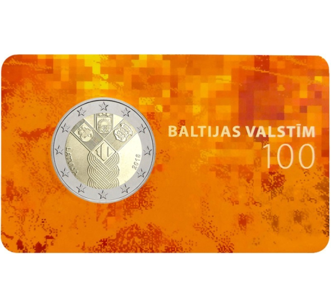 Lettland 2 Euro BU 2018 - 100 Jahre Unabhängigkeit der baltischen Staaten  