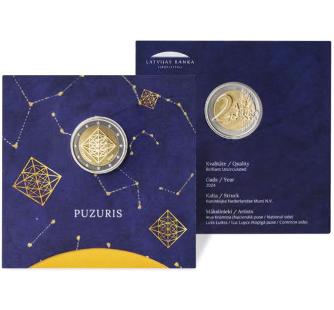 Lettland 2 euro BU 2024 – Puzuris