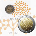 Lettland 2 euro BU 2022 - Financial Literacy - 100 Years Bank of Latvia 