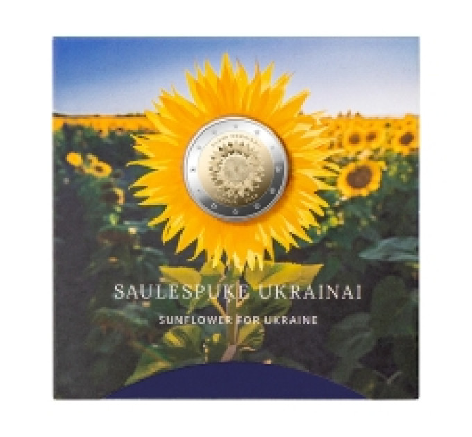 Lettland 2 euro BU 2023 – Slava Ukrainai  