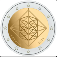 Lettland 2 Euro UNC 2024 – Puzuris