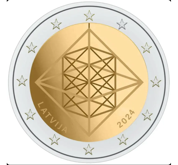 Lettland 2 Euro UNC 2024 – Puzuris