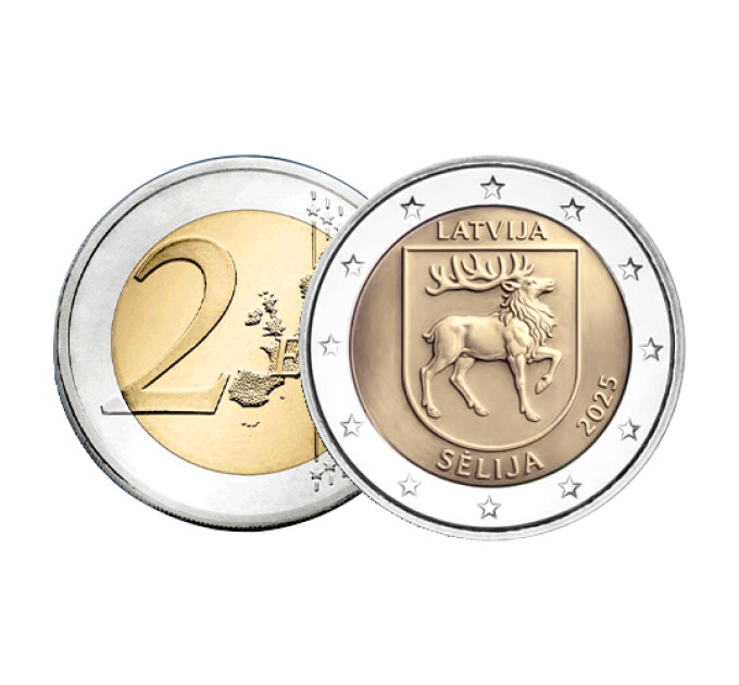Lettland 2 Euro UNC 2025 – Sēlija