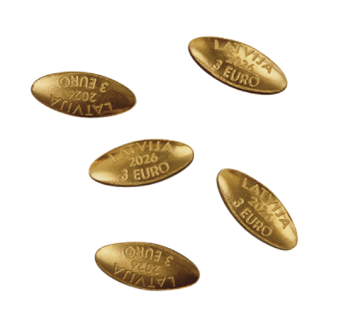 Lettland 15 Euro Gold PP 2026 – Goldene Samen