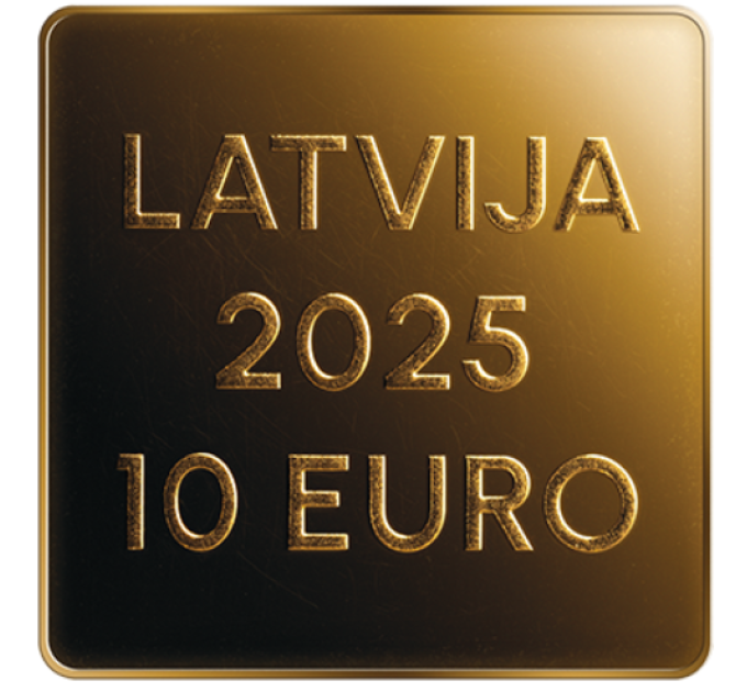 Lettland 5 Euro Gold PP 2025 – Unser Land