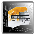 Lettland 5 Euro Silber PP 2024 – Das Ungebaute bauen