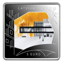 Lettland 5 Euro Silber PP 2024 – Das Ungebaute bauen