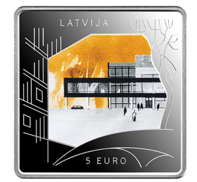 Lettland 5 Euro Silber PP 2024 – Das Ungebaute bauen