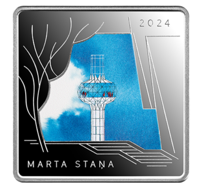 Lettland 5 Euro Silber PP 2024 – Das Ungebaute bauen