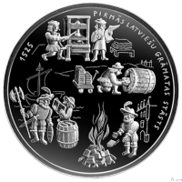 Lettland 5 Euro Silber PP 2025 – Lettisches Buch – 500
