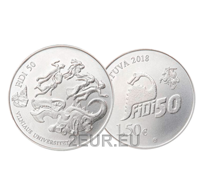 Litauen 1,5 Euro UNC 2018 - 50. Tag der Physiker der Universität Vilnius