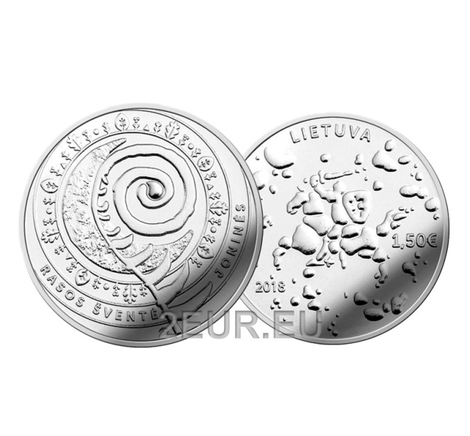 Litauen 1,5 Euro UNC 2018 - Rasos Svente