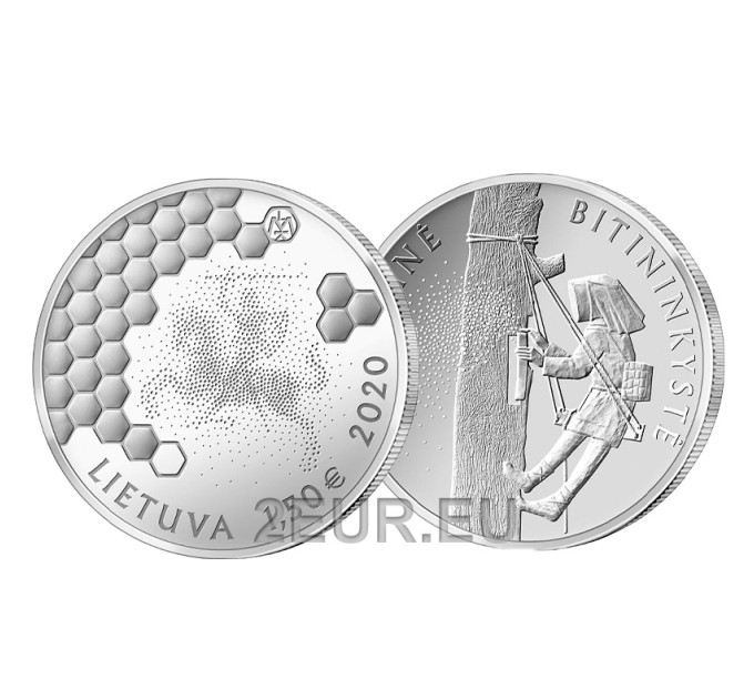 Litauen 1,5 euro UNC 2020 - Baumbienenzucht