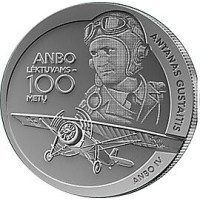 Litauen 1,5 Euro UNC 2025 - ANBO-Flugzeuge – 100 Jahre