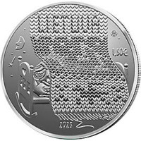 Litauen 1,5 Euro UNC 2025 - Wiegenlied