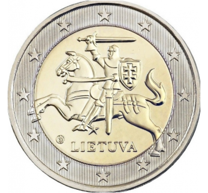 Litauen 2 Euro UNC 2021 - Wappen der Republik Litauen Vytis