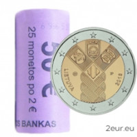 Litauen 2 Euro UNC rollen 2018 – 100. Jahrestag der Unabhängigkeit der baltischen Staaten