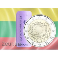 Litauen 2 Euro UNC rollen 2015 – 30 Jahre EU-Flagge