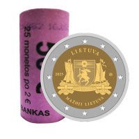 Litauen 2 Euro UNC rollen 2025 – Litauen Klein